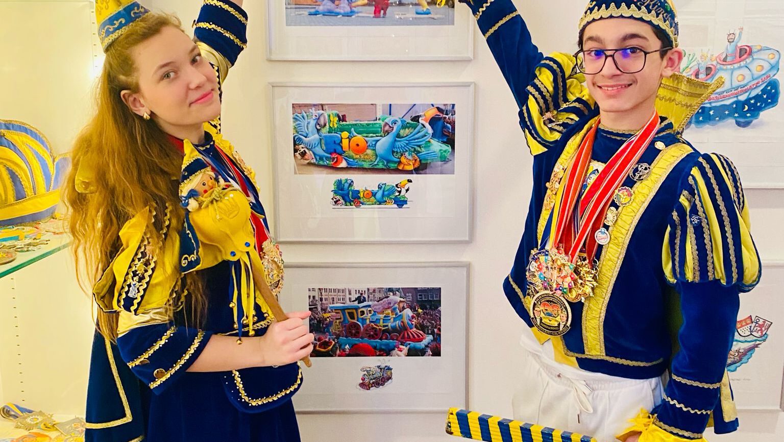 Besuch im Haus des Karnevals – unser Kinderprinzenpaar unterwegs 👑🎭